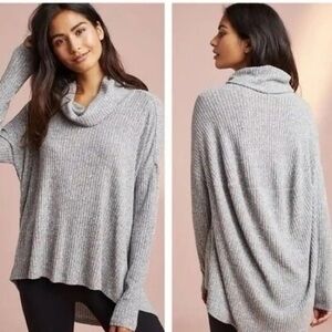 Anthropologie Saturday Sunday Cowl Neck Ribbed Pullover – M/L
